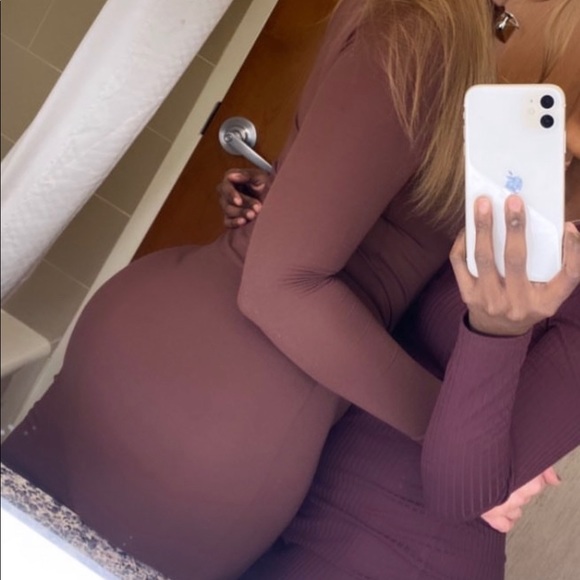 Naked Wardrobe Chocolate hourglass long skirt - Picture 4 of 7